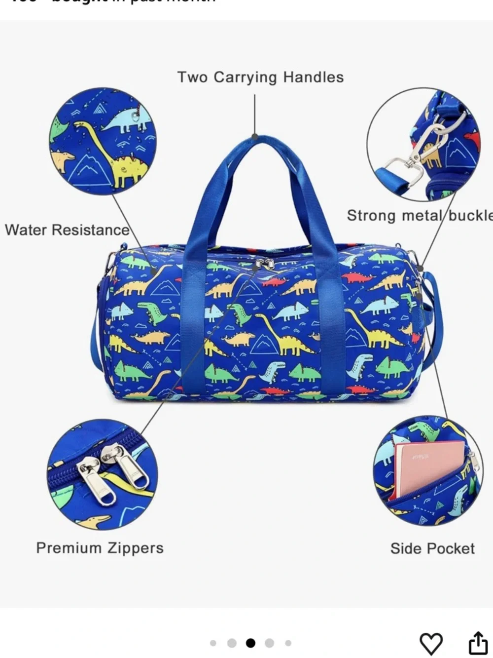 💙 New Kids Duffel Overnight Bag💙 - Picture 2 of 8